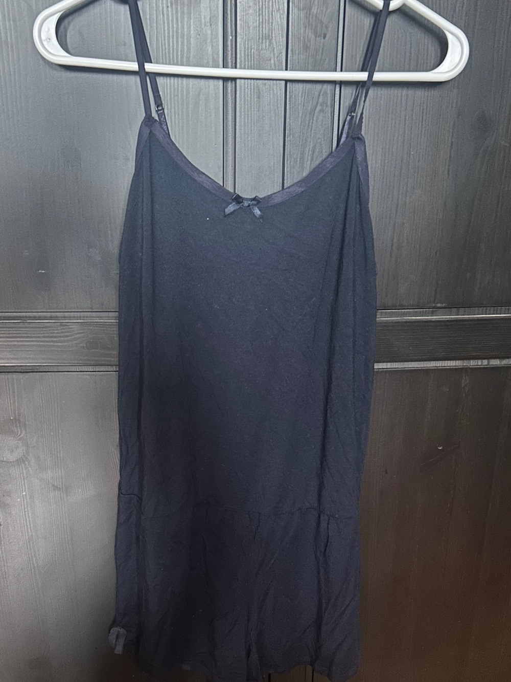 Simple Navy Spaghetti Strap Romper